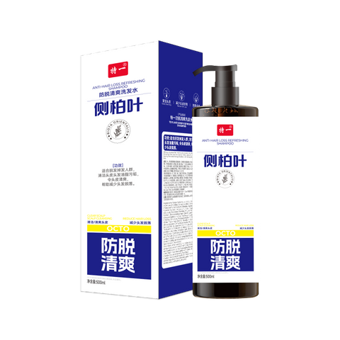 Natural Biota Orientalis Anti-Hair Loss Refreshing Shampoo 500ML for Oily Scalp & Reducing Hair Fall for Men and Women