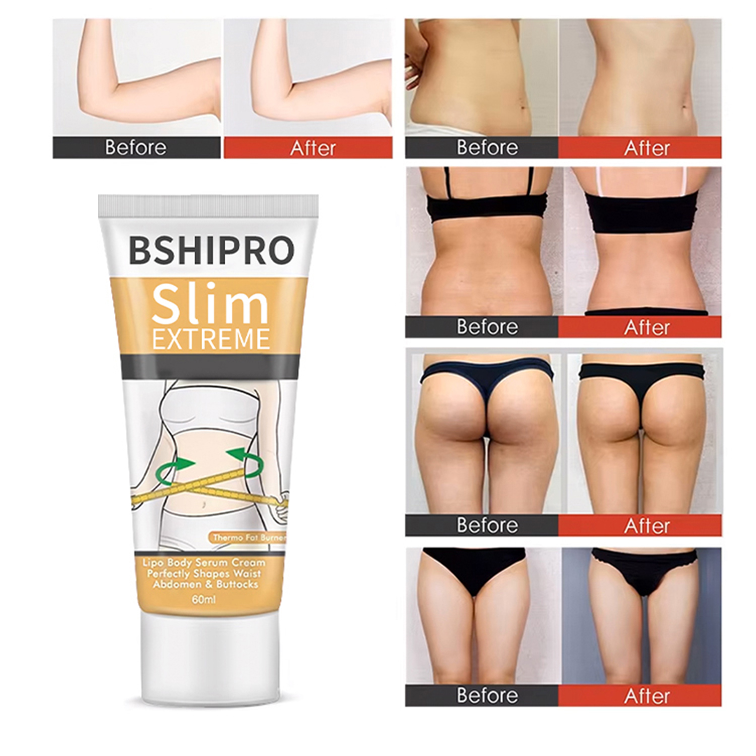 Heating & Slimming Herbal & Organic Belly Burn Fat Burning Shaping Waist Slim Cream Body Sculpting Cream for Weight Loss Body