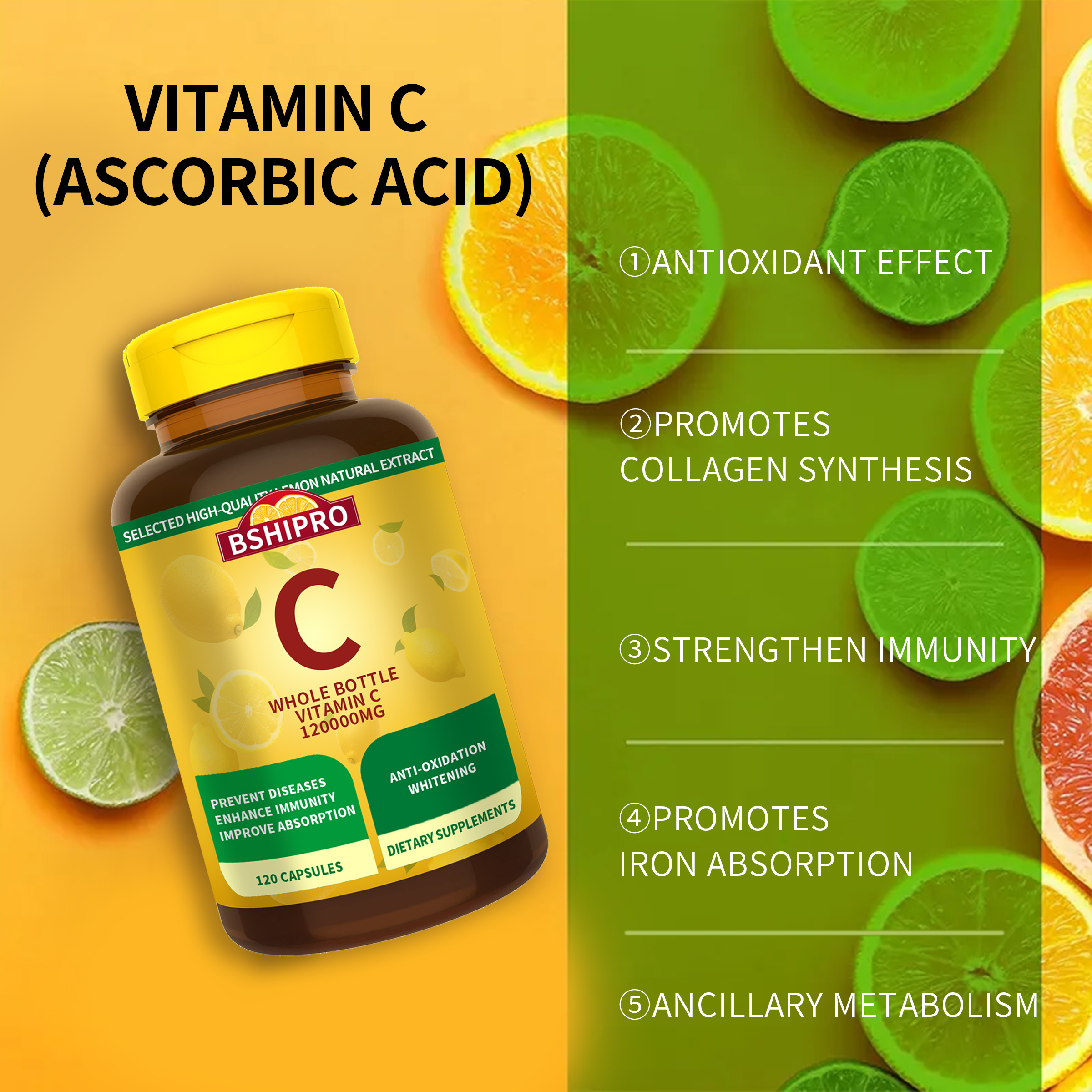 Complex High-Efficiency Complex Capsules contain folic acid and vitamins B2 B6 and B12 which are used for energy production