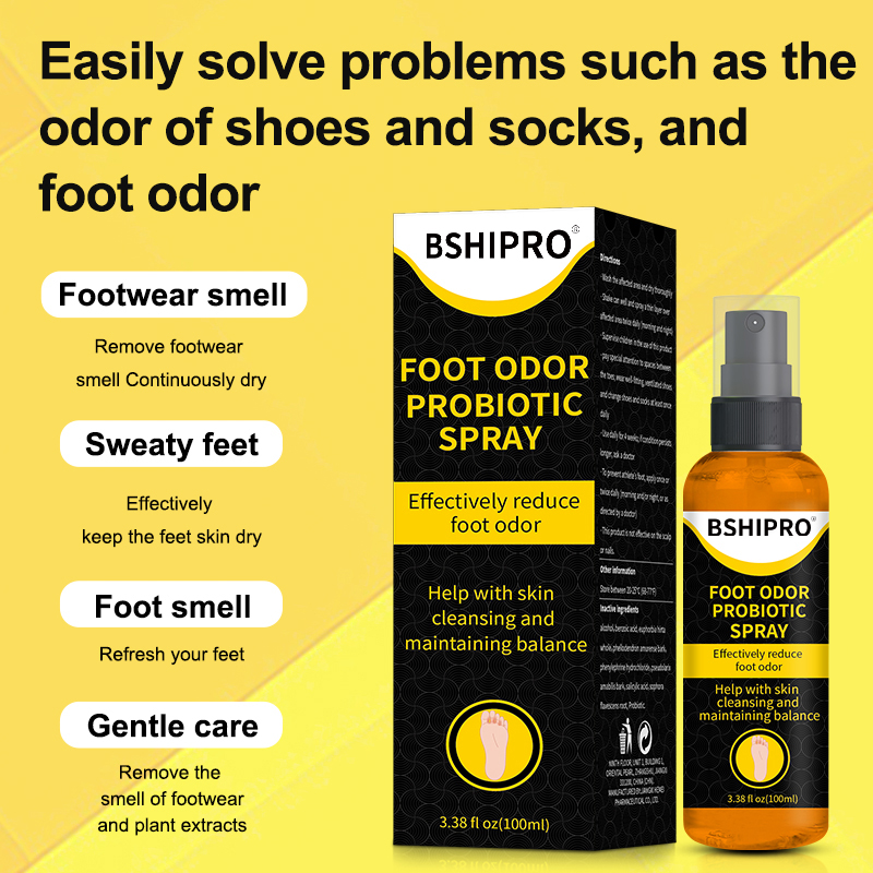 Natural Ingredient Herbal Foot Lotion with Direct Crack Prevention Foot Odor Solution Spray