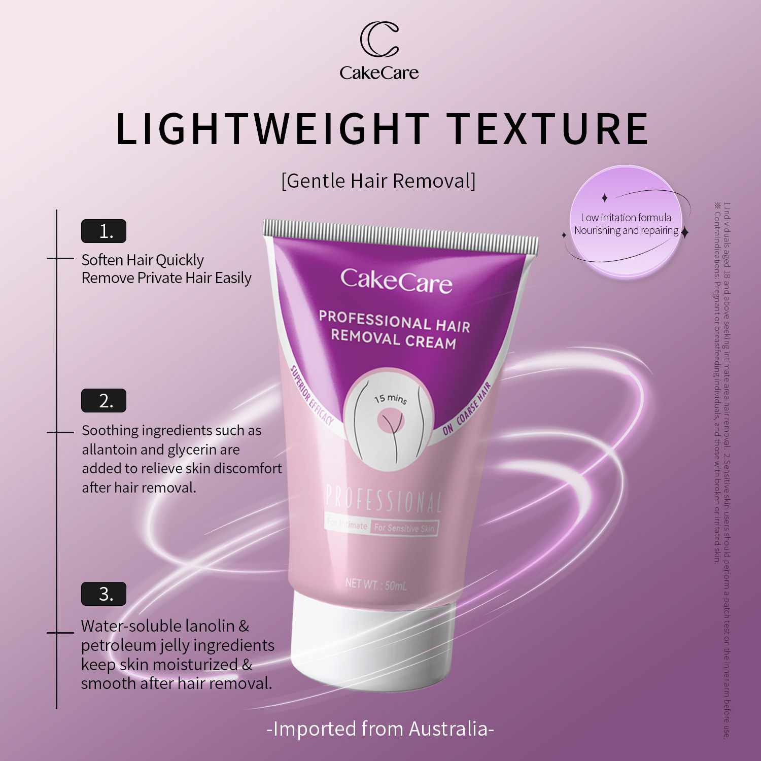 Intimate Private Hair Removal Cream for Women Specialised Hair Removal Cream for Unwanted Hair in Underarms Private Parts Pubic Bikini Area