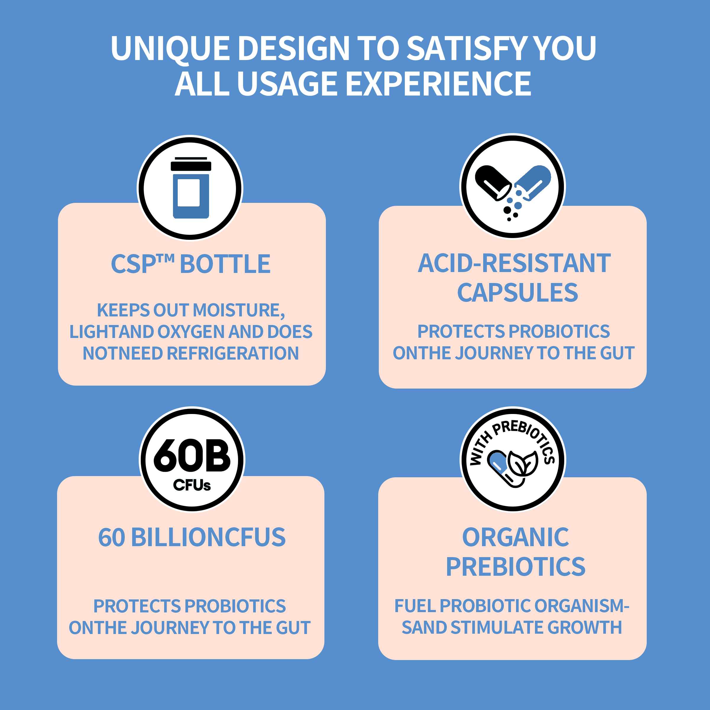 Product Using BIO-Tract Technology, Containing Billion Colony-forming Units ,which Helps Maintain Gut Health.