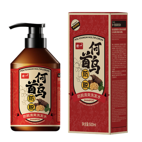 Nourishes Hair Roots Strengthens Controls Oil Eliminates Dandruff Prevents Hair Loss Refreshing Polygonum Multiflorum Shampoo