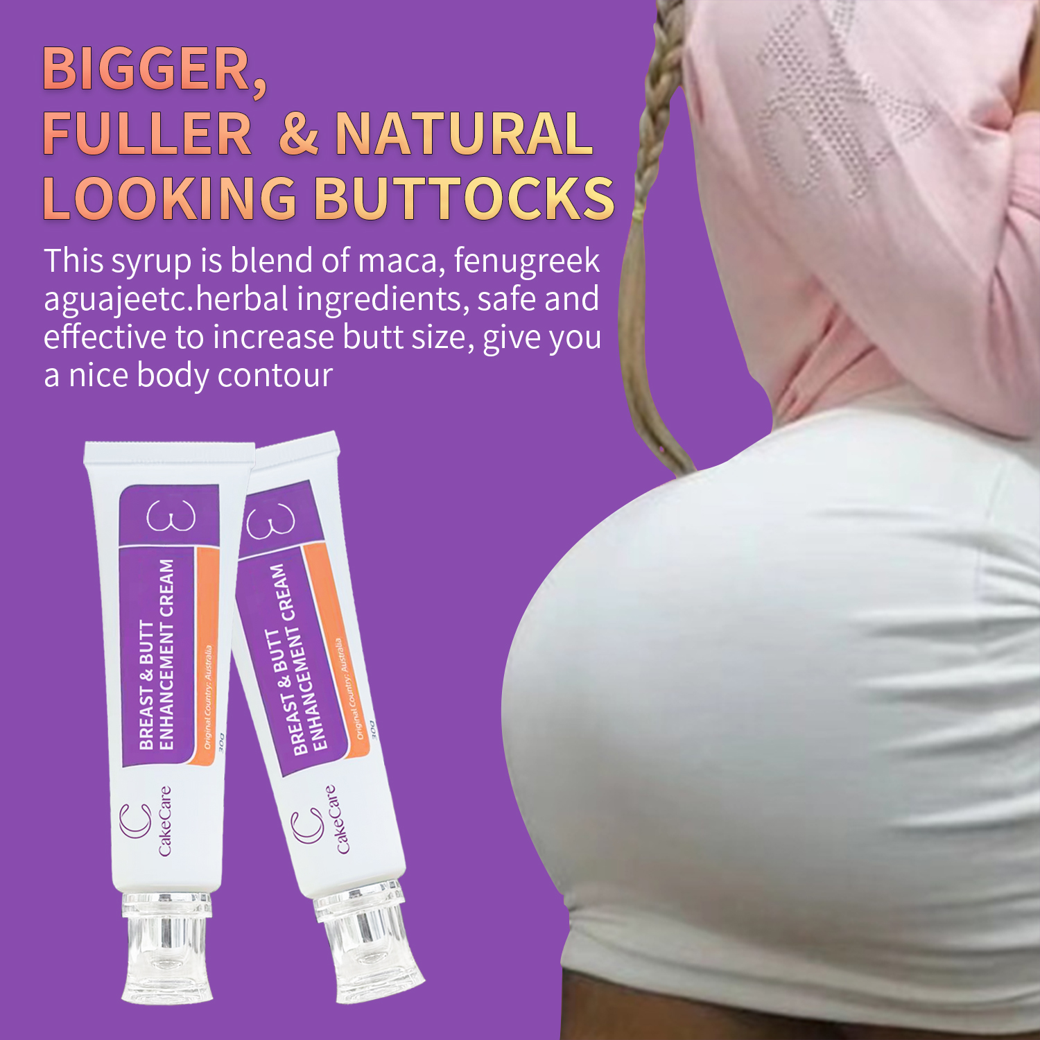 Herbal Breast & Butt Firmness Cream for Women Effective Fast Acting Butt Lifting & Bust Enhancement with ODM/OEM Service