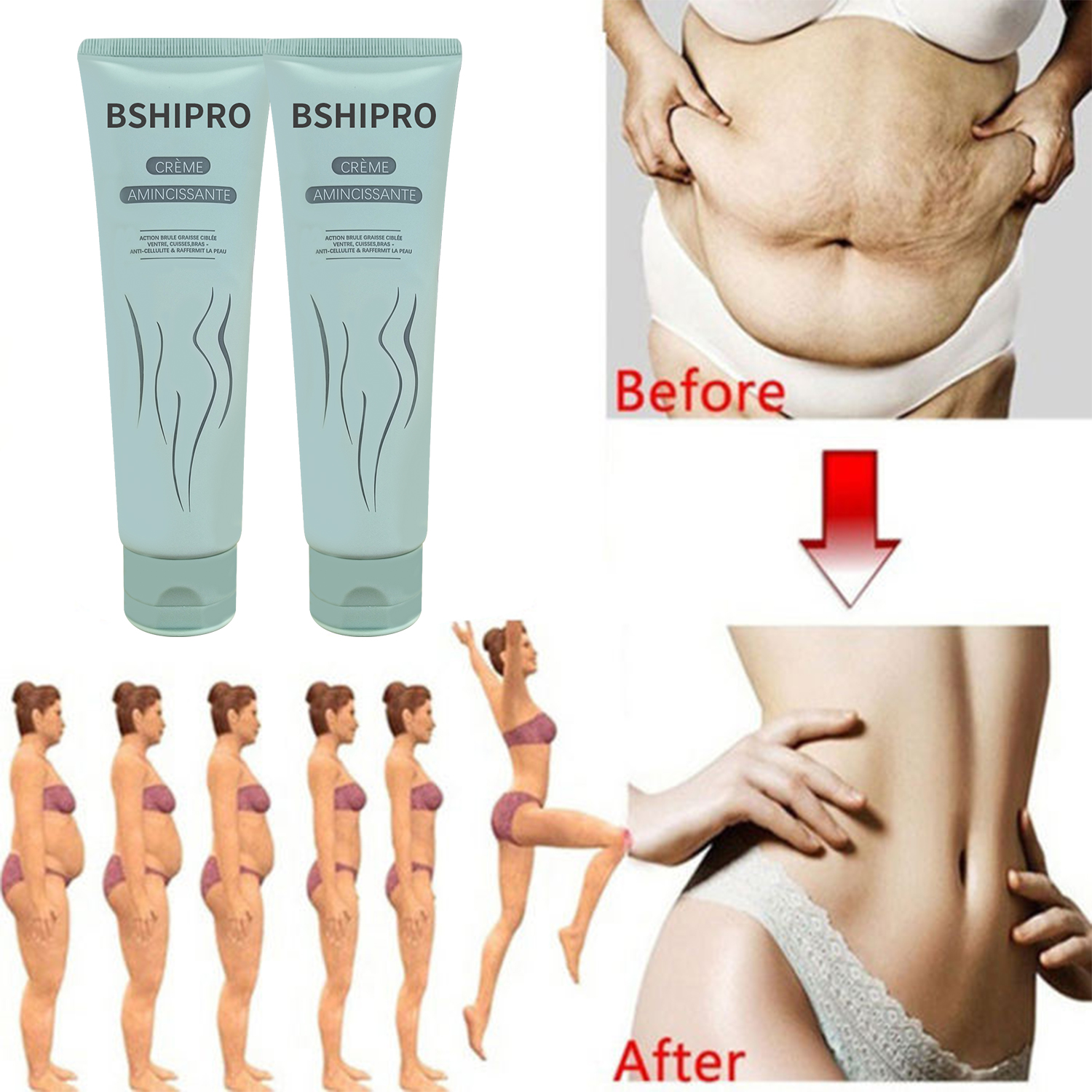 Fat Burn Cellulite Treatment Weight Loss Natural Body Slimming Cream for Women and Men