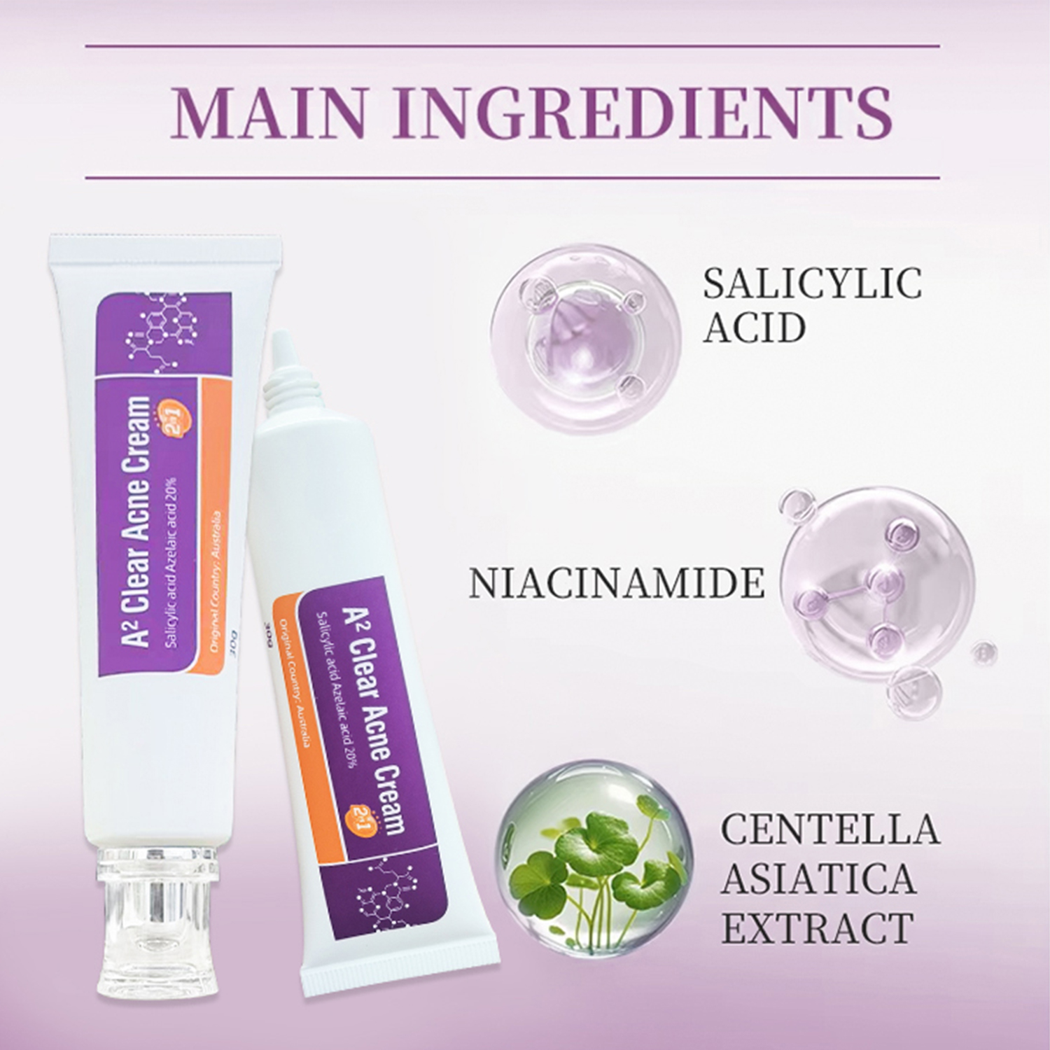 Hydrating & Soothing Facial Cleanser Acne Removal Cream for All Skin Types