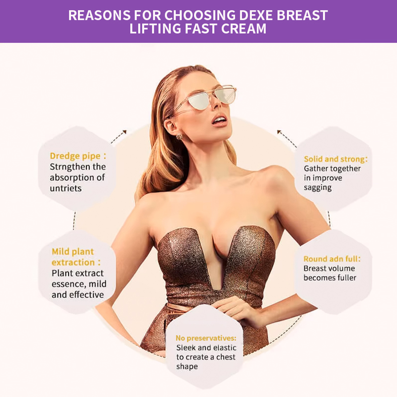 Herbal Firming Cream for Beautiful Full Lift Breast and Butt Enhancement Increases Tightening and Growth Size for Big Boobs