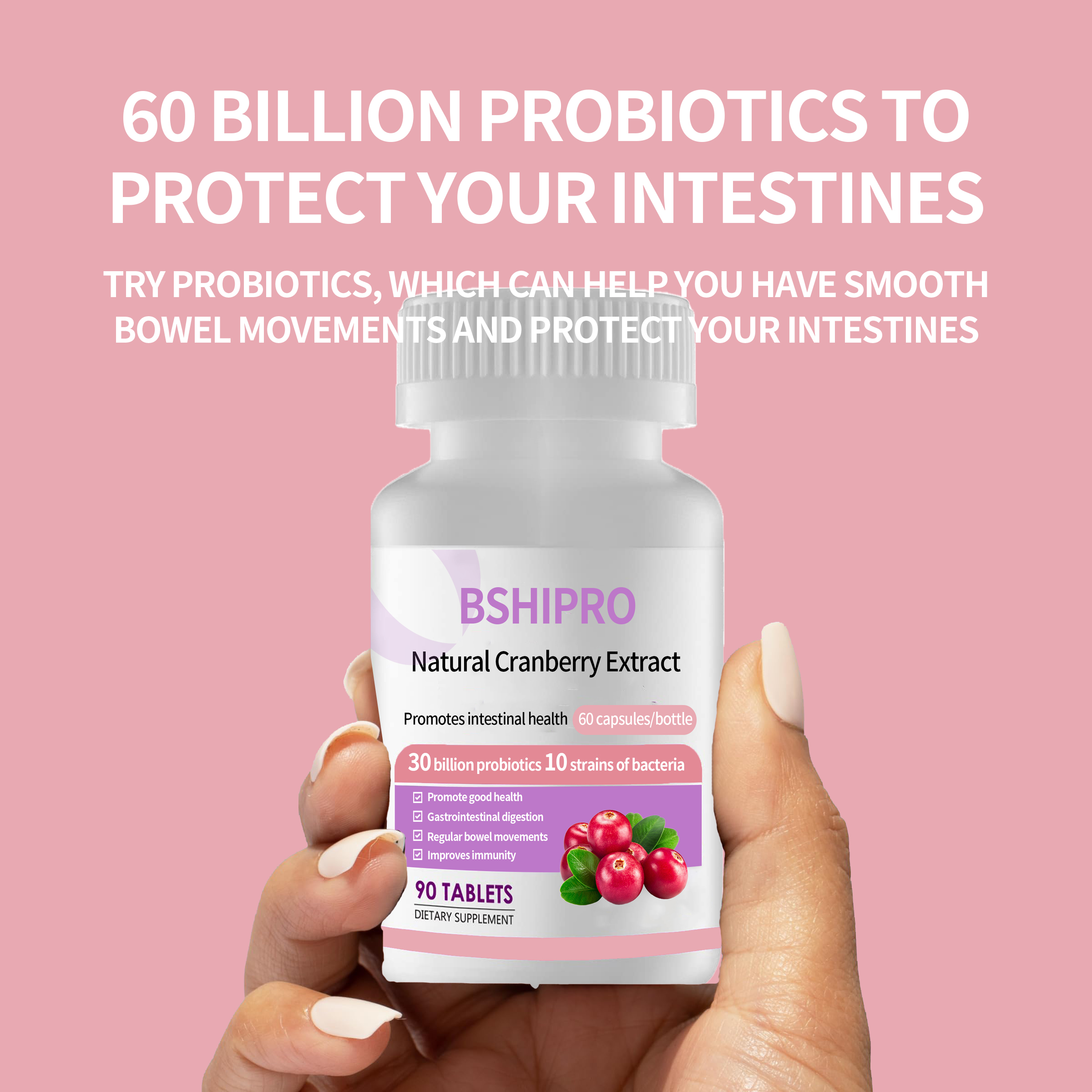 This Health Supplement Contains 36 Probiotic Strains, Which Are Beneficial to Digestive Health and Gut Health.Probiotic Capsules