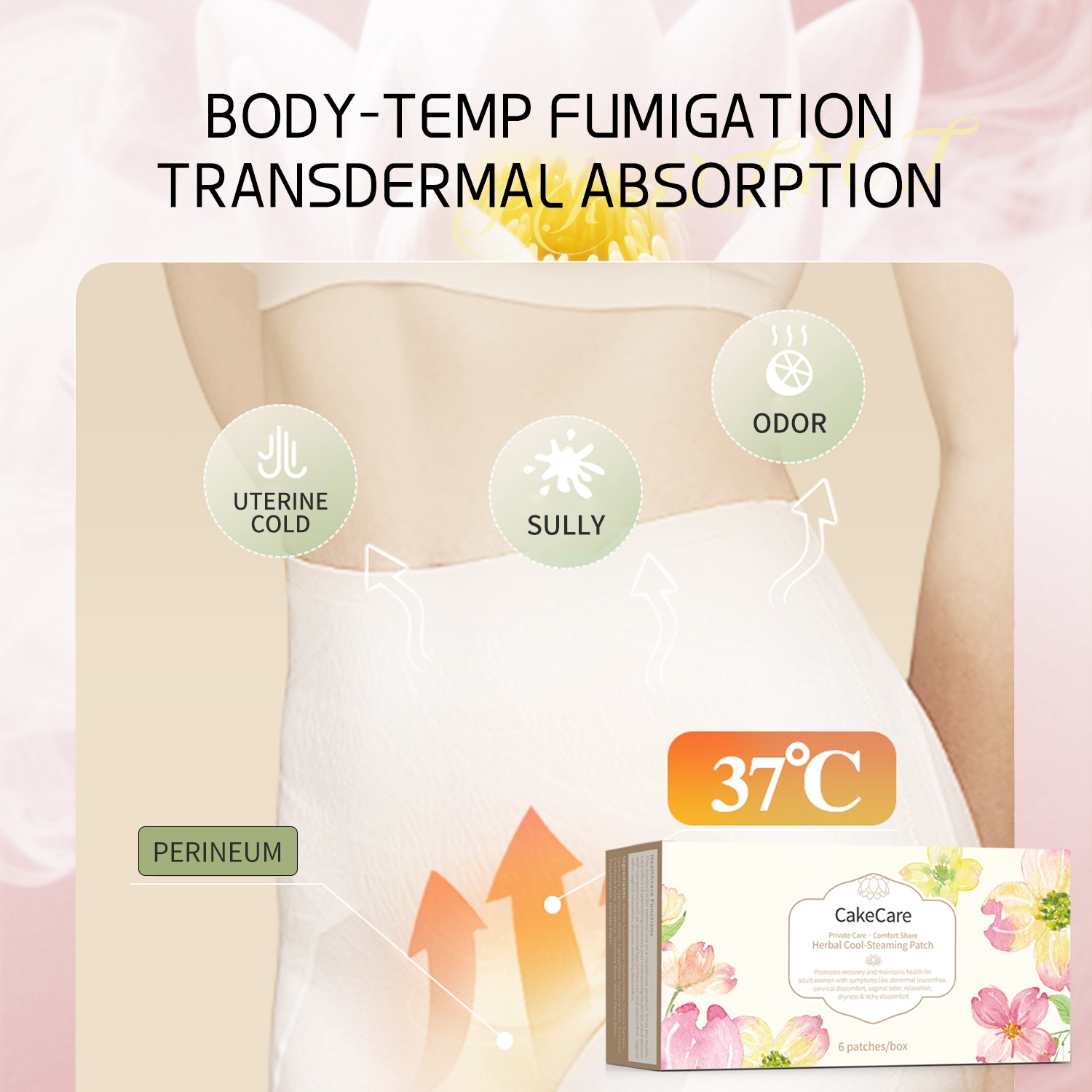  Menstrual Cycle Comfort And Support Herbal Cool-Steaming Patch Gentle And Convenient Designed for Everyday Ease
