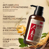 Strengthen Roots Thicken Hair Control Oil Add Volume Refresh Scalp Ginseng Anti-Hair Loss Shampoo 400ML Cream Formula