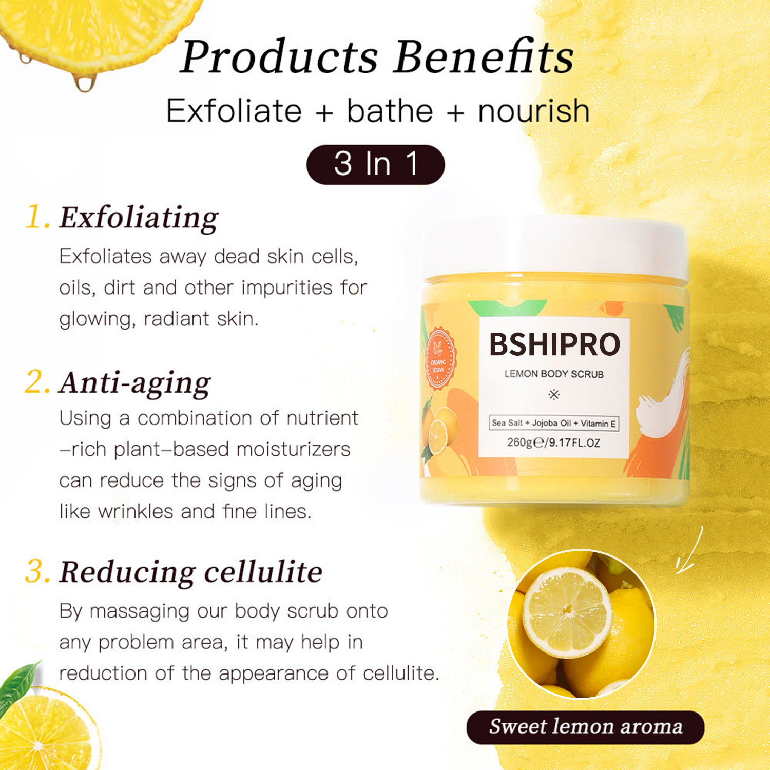 Long-Lasting Hydration Peach Body Scrub Vegan Butter Cream Natural Whitening Exfoliating Foaming Effects for Dry